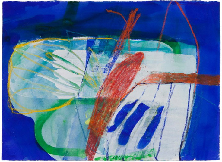 blue world  2011  watercolor/oil pastel on paper  22x30